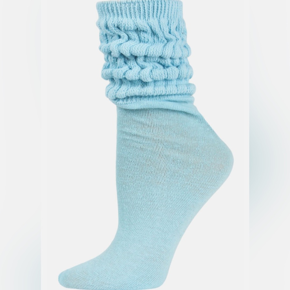1/$10 or 2/$15 or 3/$25 NEW Thick Slouch Cotton Knee High Scrunch Sock